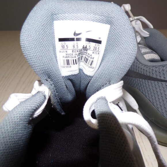 Size 10.5 - Nike Zoom Train Action White Cool Grey 852438-100 - Picture 10 of 11